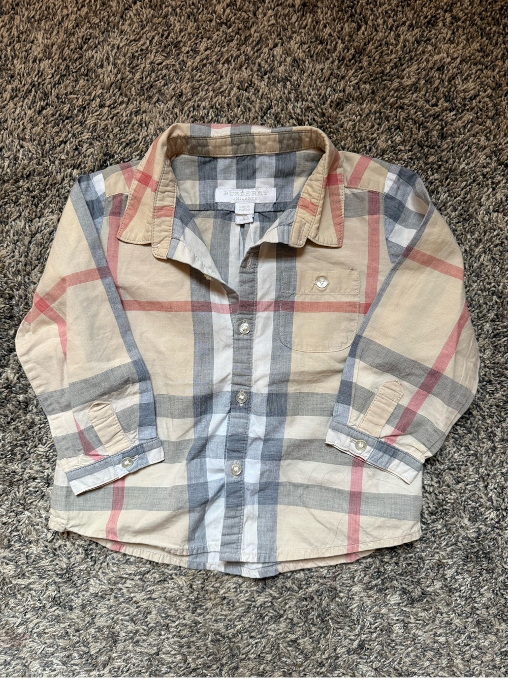 Little Boy’s Burberry Button Down